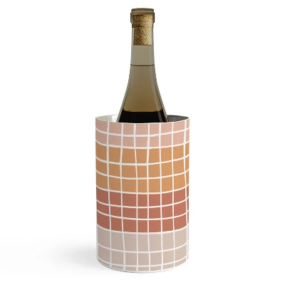Menina Lisboa Terracotta Color Block Stripes Wine Chiller 4 Menina Lisboa Terracotta Color Block Stripes Wine Chiller - Image 2