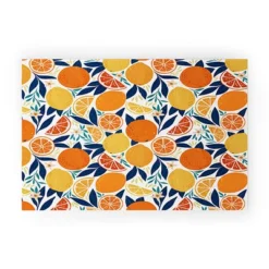 Avenie Citrus Fruits Blue Welcome Mat - Society6 -Deny Designs Shop GUEST 75db75f9 e729 477b 8789 ac2ff5f64b77