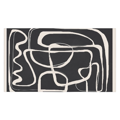 Nadja Modern Minimalist One Line Art Tablecloth - Deny Designs 5 Nadja Modern Minimalist One Line Art Tablecloth - Deny Designs - Image 3