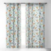 Ninola Design Citrus Fruits Summer Blue 84" X 50" Single Panel Sheer Window Curtain - Deny Designs -Deny Designs Shop GUEST 77f01916 4774 4254 ae07 d9362eb76cff