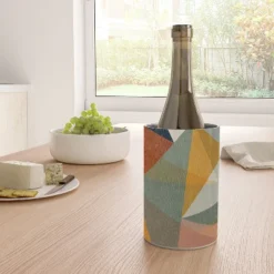 Little Arrow Design Co Modern Triangle Mosaic Multi Wine Chiller - Deny Designs