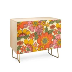 ThirtyOne Illustrations Spring In Retro Credenza - Deny Designs