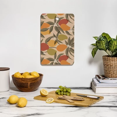Cuss Yeah Designs Abstract Mangoes Cutting Board Rectangle - Deny Designs 4 Cuss Yeah Designs Abstract Mangoes Cutting Board Rectangle - Deny Designs - Image 2