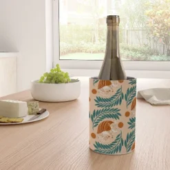 Jessica Molina Sleepy Armadillo Burnt Orange Wine Chiller - Deny Designs