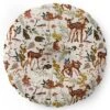 Marta Barragan Camarasa Fawns In The Autumn Forest Round Floor Pillow - Deny Desings