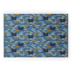 Marni Love And Light Blue Hanukkah Looped Vinyl Welcome Mat - Society6 -Deny Designs Shop GUEST 7a7bc694 30c6 4586 b81b 972a0b7f1f11
