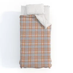 Little Arrow Design Co Fall Plaid Warm Neutrals Duvet Cover Set Orange/Blue - Deny Designs -Deny Designs Shop GUEST 7aaf710e 0eb5 45d2 b049 1cb8f8c18db6