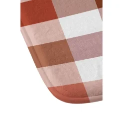 36"x24" Lisa Argyropoulos Harvest Plaid Terracotta Memory Foam Bath Mat Red - Deny Designs -Deny Designs Shop GUEST 7acc2f2c 5857 4e62 a00e 2ee0a02c450a