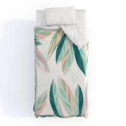 Floral Zoe Wodarz Painterly Palm Duvet Cover Set Green - Deny Designs -Deny Designs Shop GUEST 7ae24ace 9e27 4a5f 9942 3040e7e481fe