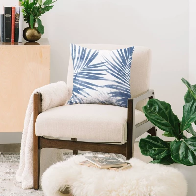 Emanuela Carratoni Serenity Palms Square Throw Pillow Blue - Deny Designs 3 Emanuela Carratoni Serenity Palms Square Throw Pillow Blue - Deny Designs