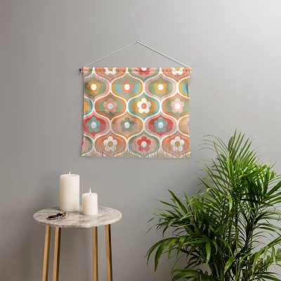 Emanuela Carratoni Vintage Floral Geometric Fiber Wall Hanging - Deny Designs 3 Emanuela Carratoni Vintage Floral Geometric Fiber Wall Hanging - Deny Designs