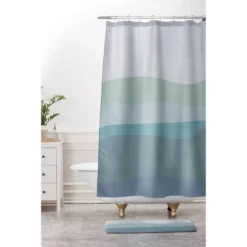 June Journal Calming Ocean Waves Shower Curtain Blue - Deny Designs -Deny Designs Shop GUEST 7cbb6297 eb32 4b5a a2ec 7e2ea1c481ae