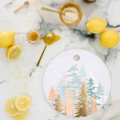 Iveta Abolina Blush Forest Cutting Board - Deny Designs