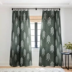 CoastL Studio Pine Trees Olive Single Panel Sheer Window Curtain - Deny Designs -Deny Designs Shop GUEST 7dc08e35 ac5f 4295 8cce 6a9b6ef5166d