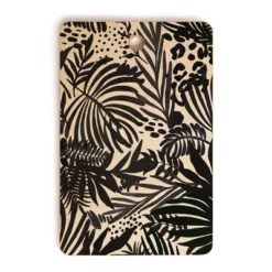 Marta Barragan Camarasa Wild Abstract Jungle On Black Rectangle Cutting Board - Deny Designs -Deny Designs Shop GUEST 7def1395 221f 4f47 880b 4720d278d4d2