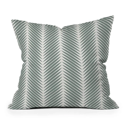 20"x20" Deny Designs Color Poems Palm Leaf Outdoor Throw Pillow: Abstract Design, Square Shape, Polyester Fill 6 20"x20" Deny Designs Color Poems Palm Leaf Outdoor Throw Pillow: Abstract Design, Square Shape, Polyester Fill - Image 4