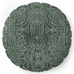 Deny Designs Shop 22 Marta Barragan Camarasa Abstract Pattern Linear Stroke Round Floor Pillow - Deny Desings