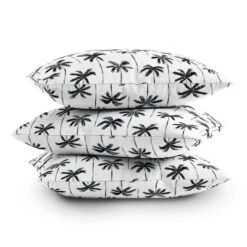 16"x16" Little Arrow Design Co Watercolor Palm Tree In Square Throw Pillow Black - Deny Designs -Deny Designs Shop GUEST 7f31da25 7c52 4d96 9dbf 02172eaf2b2f