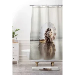 Bree Madden Seashell Shower Curtain Beige - Deny Designs -Deny Designs Shop GUEST 7f9e094c d365 4a45 a19a 81a9b27409e1