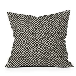 Iveta Abolina Lazy Checker Outdoor Throw Pillow Coal Black - Deny Designs -Deny Designs Shop GUEST 7fbcf269 3d7f 45b3 ba05 be6aa81ab5ad