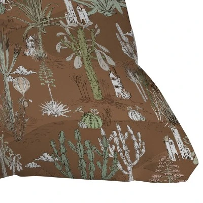 Deny Designs 18"x18" D'Annick Cactus Landscape Outdoor Throw Pillow 4 Deny Designs 18"x18" D'Annick Cactus Landscape Outdoor Throw Pillow - Image 2