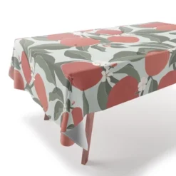 Cuss Yeah Designs Abstract Red Apples Tablecloth - Deny Designs