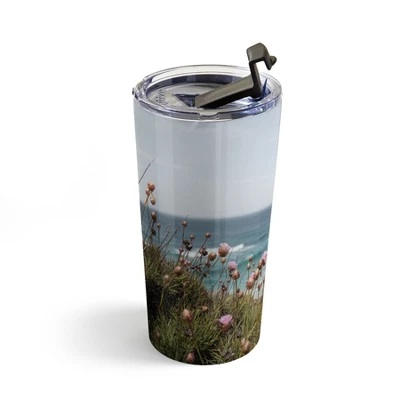 Henrike Schenk - Travel Photography Pink Flowers By The Ocean 20 Oz Stainless Steel Travel Mug - Deny Designs 3 Henrike Schenk - Travel Photography Pink Flowers By The Ocean 20 Oz Stainless Steel Travel Mug - Deny Designs