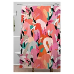 Floral Shower Curtain Pink - Deny Designs