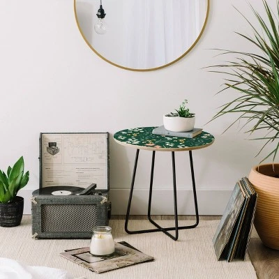 Round Emanuela Carratoni Meadow Flowers Theme Side Table - Deny Designs 5 Round Emanuela Carratoni Meadow Flowers Theme Side Table - Deny Designs - Image 3