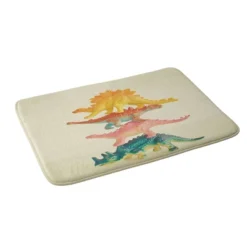 Deny Designs Cassia Beck Dinosaur Antics Memory Foam Machine Washable Kids' Bath Mat