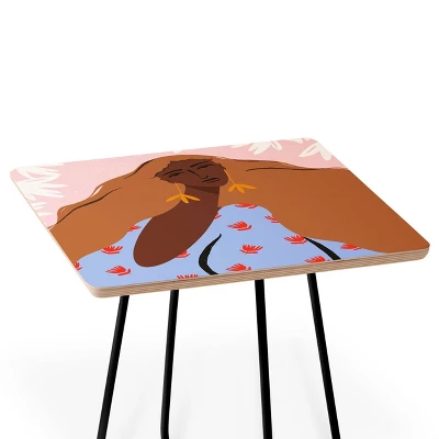 Maritza Lisa Woman Looking Back Side Table - Deny Designs 3 Maritza Lisa Woman Looking Back Side Table - Deny Designs