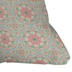 16"x16" Pimlada Phuapradit Floral Mandala Tile Square Throw Pillow Blue - Deny Designs: Abstract Medallion, Indoor Decor, Removable Cover -Deny Designs Shop GUEST 82ab4d8e 26a5 4531 aa3c 797b0ec30cca