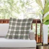26"x26" Deny Designs Ninola Design Geo Check Outdoor Throw Pillow Green -Deny Designs Shop GUEST 831d27e6 5c69 4876 a2a2 d94b329ceaa6
