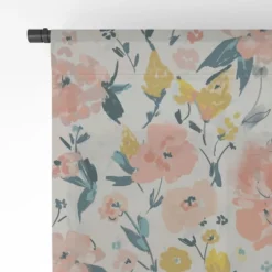 Alison Janssen Tropical Coral Floral Single Panel Sheer Window Curtain - Deny Designs -Deny Designs Shop GUEST 83bb4f94 5cbf 45be 8717 441490ec0794