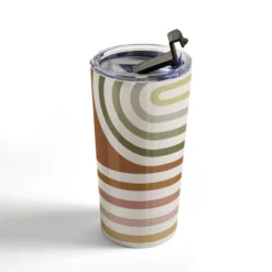 Colour Poems Bold Curvature Stripes I Travel Mug 20 Oz Stainless Steel Travel Mug - Deny Designs -Deny Designs Shop GUEST 841254d7 878b 4868 9749 e977c00ddccf