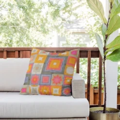 20"x20" Deny Designs Alisa Galitsyna Watercolor Tiles Square Outdoor Throw Pillow -Deny Designs Shop GUEST 84913df9 be28 4cbd 8070 6d9e8fe3157c