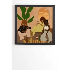 Nawaalillustrations Home Framed Wall Art Black - Deny Designs -Deny Designs Shop GUEST 8507cf31 606d 4380 9c1f 65918ff33254
