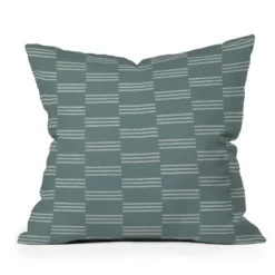 Little Arrow Design Co. Ella Tripe Stripe Outdoor Throw Pillow Teal - Deny Designs -Deny Designs Shop GUEST 855d9cc8 0a78 44c0 a555 4003e153c5dc