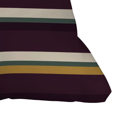 Deny Designs Color Poems Retro Stripe Square Outdoor Throw Pillow Red 4 Deny Designs Color Poems Retro Stripe Square Outdoor Throw Pillow Red - Image 2