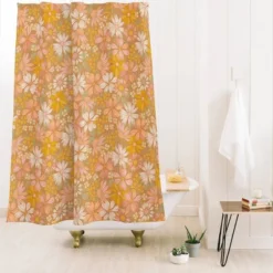 Iveta Abolina Sunny Days Ahead Shower Curtain Brown - Deny Designs