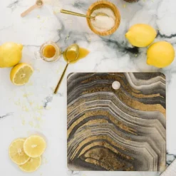 Marta Barragan Camarasa Abstract Paint Modern Cutting Board - Deny Designs