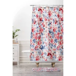 Deny Designs Ninola Design Liberty Colorful Petals Shower Curtain Red/Blue -Deny Designs Shop GUEST 881fa458 23d4 4682 b1c6 e551da8c8c0d