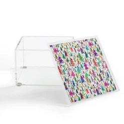 Ninola Design Christmas Trees Simply Modern 4" X 4" Acrylic Box - Deny Designs
