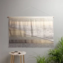 Bree Madden Fading Sea Fiber Wall Hanging Landscape Art - Deny Designs
