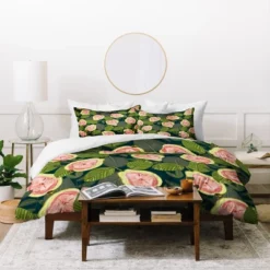83 Oranges Guava Fruit Duvet Set - Deny Designs