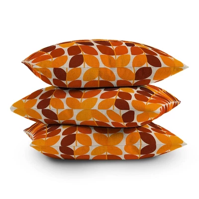 16"x16" Alisa Galitsyna Fall Leaves Square Throw Pillow - Deny Designs: Abstract Design, Removable Cover, Indoor Decor 5 16"x16" Alisa Galitsyna Fall Leaves Square Throw Pillow - Deny Designs: Abstract Design, Removable Cover, Indoor Decor - Image 3