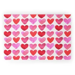 Amy Sia Heart Watercolor Looped Vinyl Welcome Mat - Society6 -Deny Designs Shop GUEST 899a028c 54ce 4c7b a184 41164fb88ab0