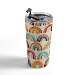 Cat Coquillette Rainbow Watercolor Retro Palette 20 Oz Stainless Steel Travel Mug - Deny Designs -Deny Designs Shop GUEST 8ada244c c194 429f 8320 b75ac48785ee