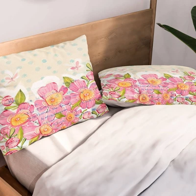 Cori Dantini And Then Spring Sprang Lightweight Pillowcase Standard Pink - Deny Designs 3 Cori Dantini And Then Spring Sprang Lightweight Pillowcase Standard Pink - Deny Designs