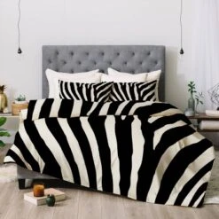 Natalie Baca Zebra Stripes Comforter Set